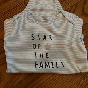 Star of the family onesie